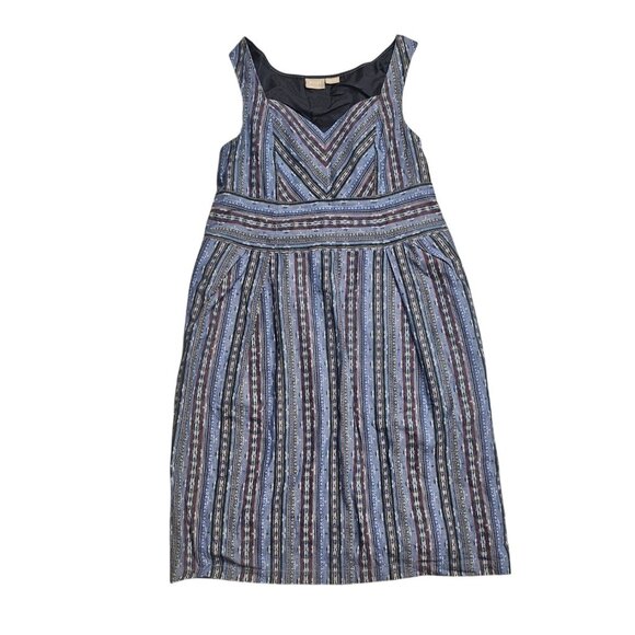 eShakti Custom Fit & Flare Dress India M Cotton LagenLook Sweatheart Neck - Picture 1 of 6